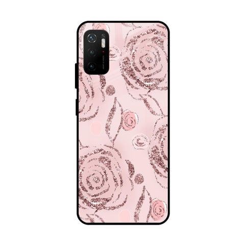 Shimmer Roses Poco M3 Pro Glass Cases & Covers Online