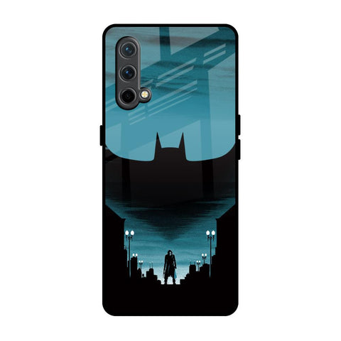 Cyan Bat OnePlus Nord CE Glass Back Cover Online
