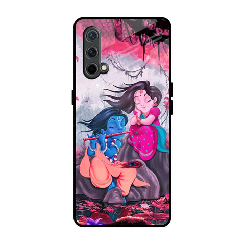 Radha Krishna Art OnePlus Nord CE Glass Back Cover Online