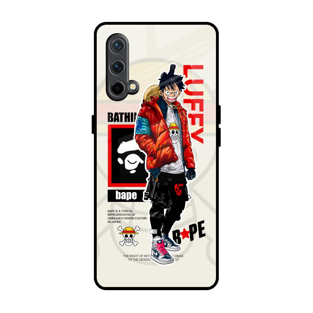 Bape Luffy OnePlus Nord CE Glass Back Cover Online