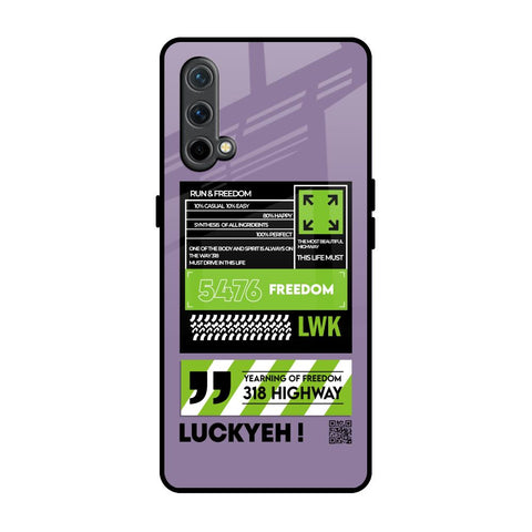 Run & Freedom OnePlus Nord CE Glass Back Cover Online