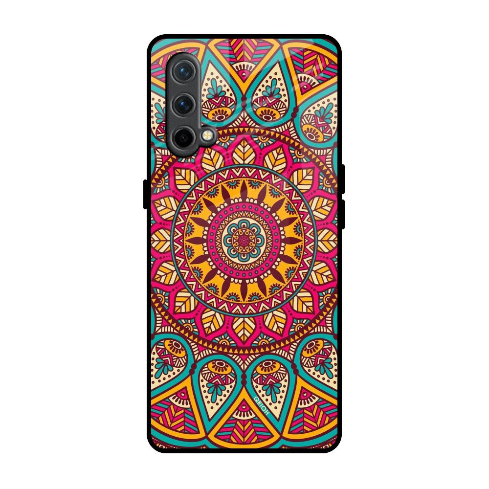 Elegant Mandala OnePlus Nord CE Glass Back Cover Online