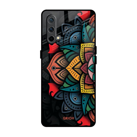 Retro Gorgeous Flower OnePlus Nord CE Glass Back Cover Online