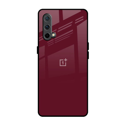 Classic Burgundy OnePlus Nord CE Glass Back Cover Online