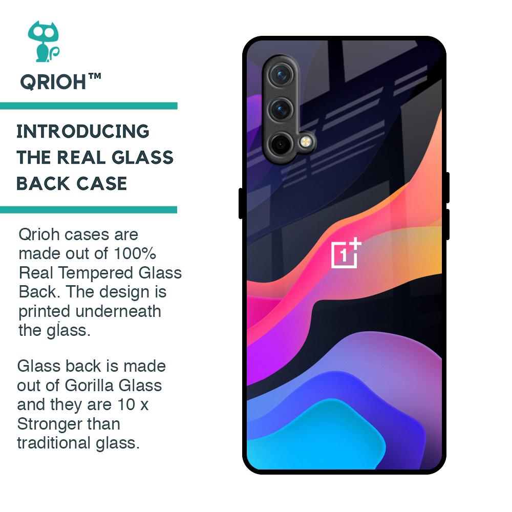 Colorful Fluid Glass Case for OnePlus Nord CE