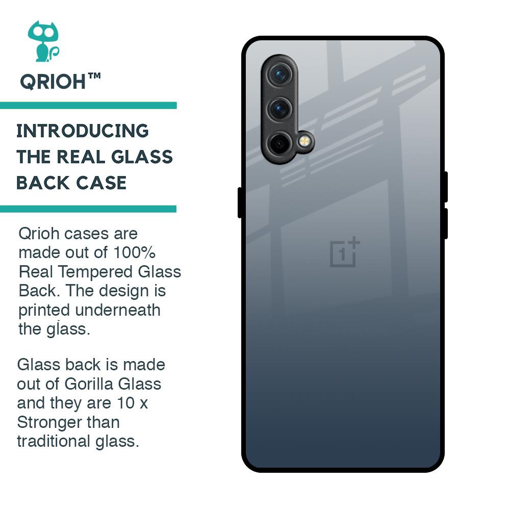Smokey Grey Color Glass Case For OnePlus Nord CE