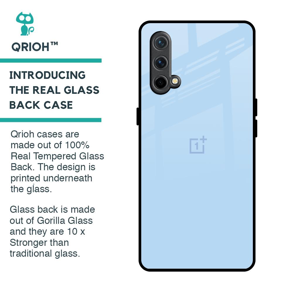 Pastel Sky Blue Glass Case for OnePlus Nord CE