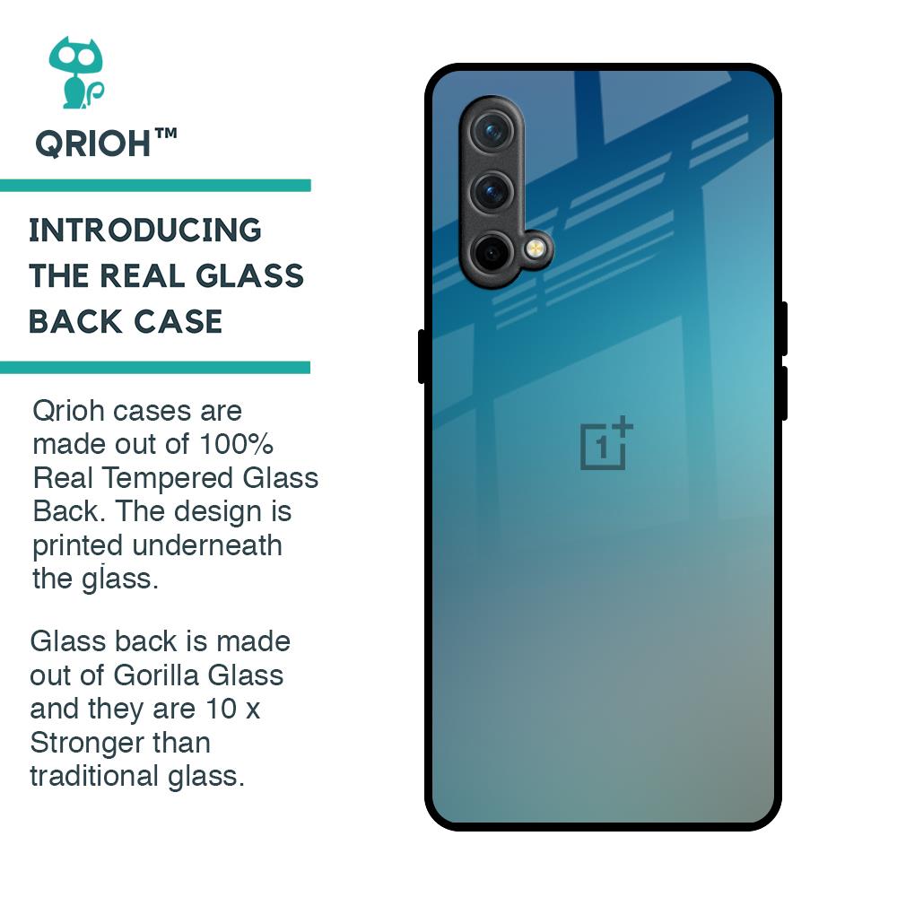 Sea Theme Gradient Glass Case for OnePlus Nord CE