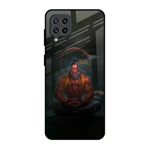 Lord Hanuman Animated Samsung Galaxy M32 Glass Back Cover Online