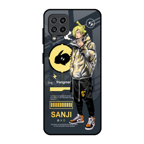 Cool Sanji Samsung Galaxy M32 Glass Back Cover Online