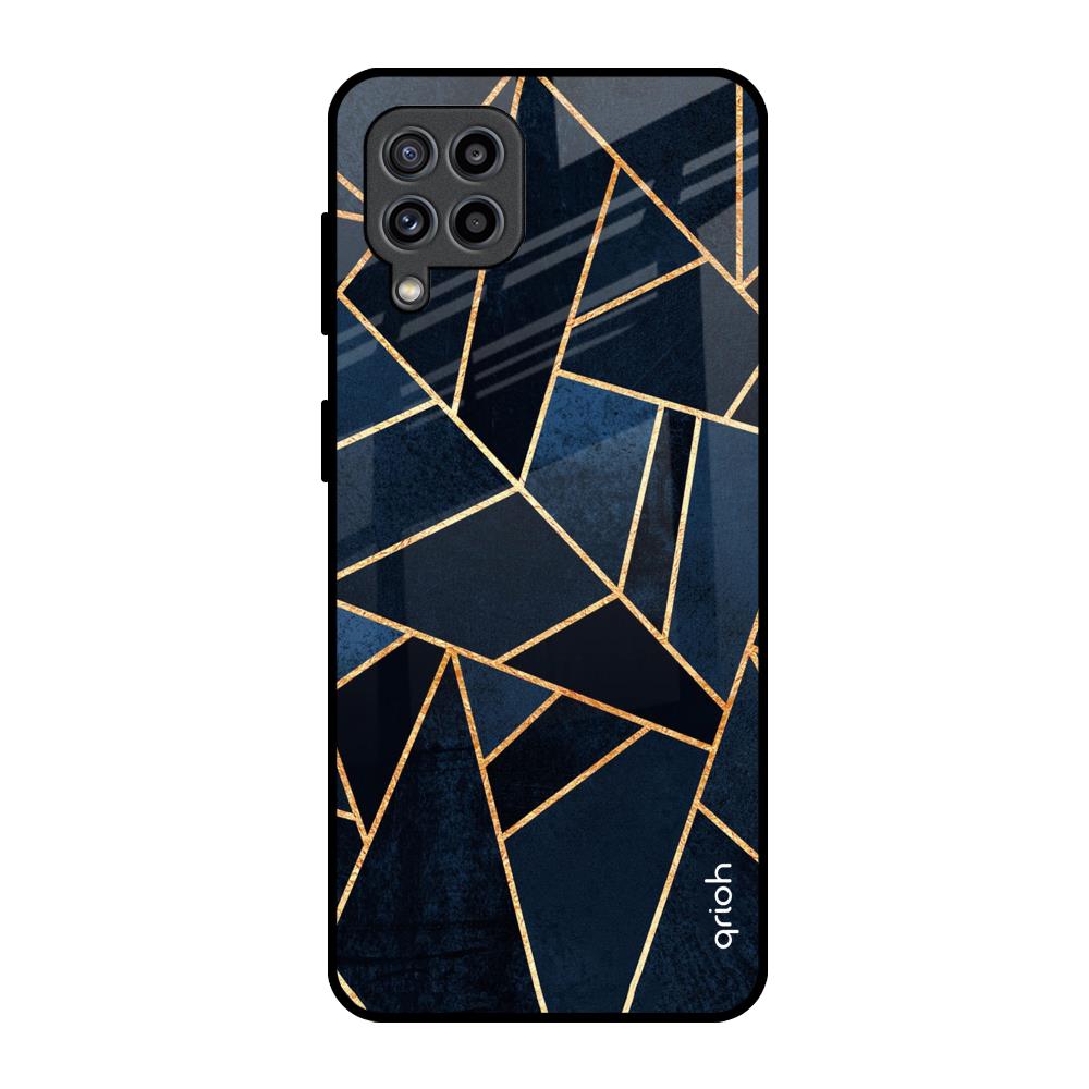Abstract Tiles Samsung Galaxy M32 Glass Back Cover Online