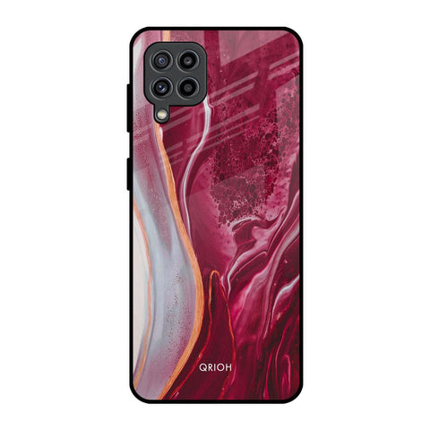 Crimson Ruby Samsung Galaxy M32 Glass Back Cover Online
