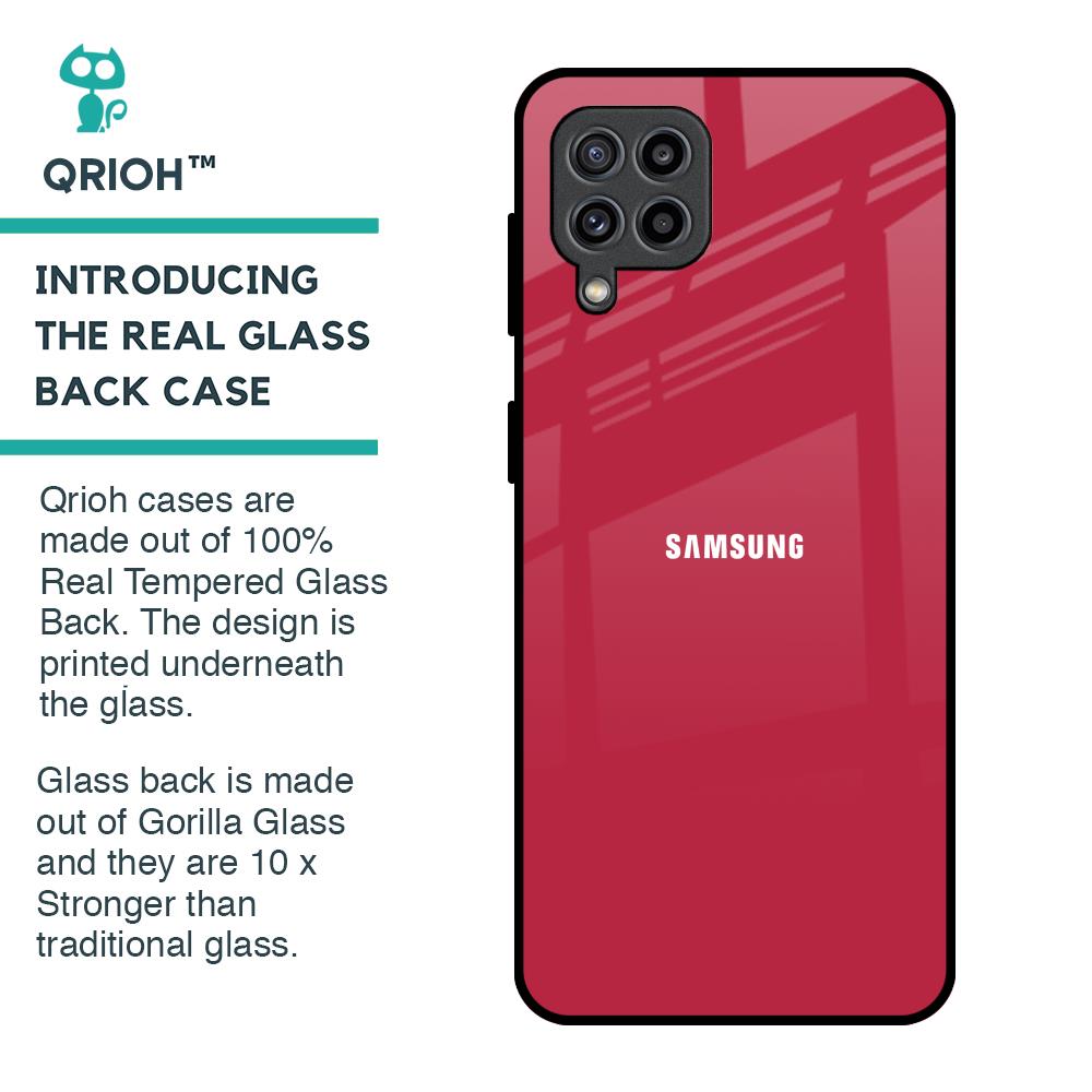 Solo Maroon Glass case for Samsung Galaxy M32