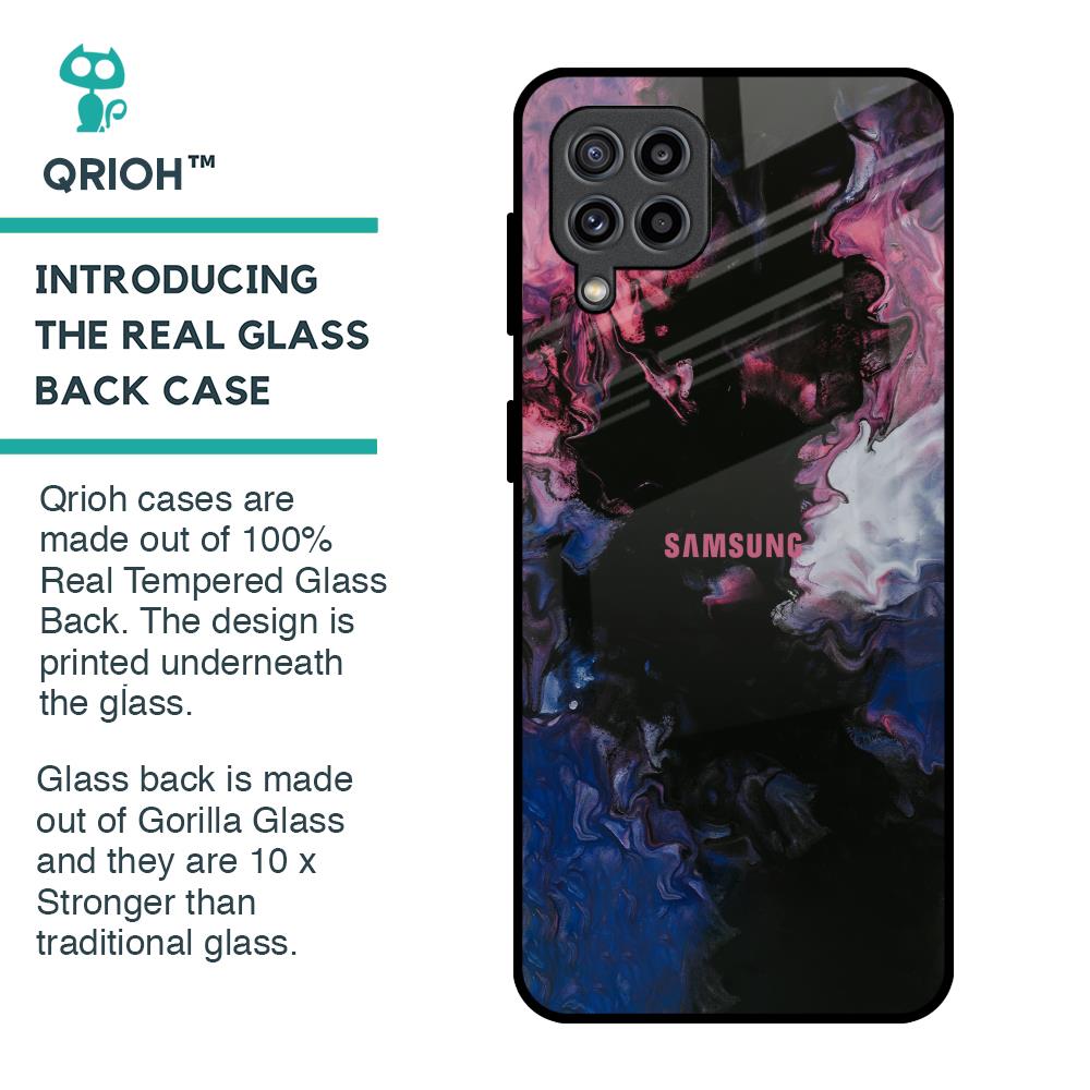 Smudge Brush Glass case for Samsung Galaxy M32