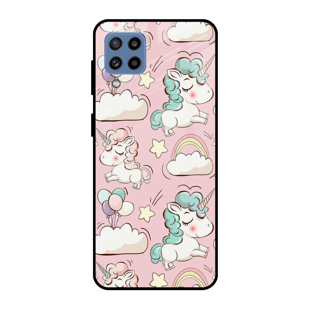 Balloon Unicorn Samsung Galaxy M32 Glass Cases & Covers Online