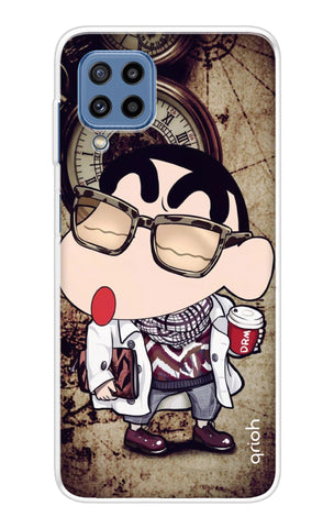 Nerdy Shinchan Samsung Galaxy M32 Back Cover