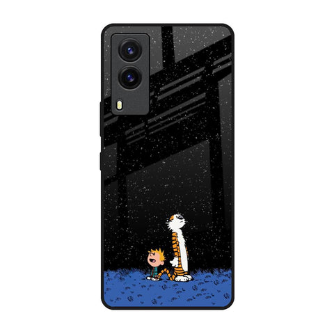 Night Sky Star Vivo V21e Glass Back Cover Online