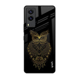 Golden Owl Vivo V21e Glass Back Cover Online