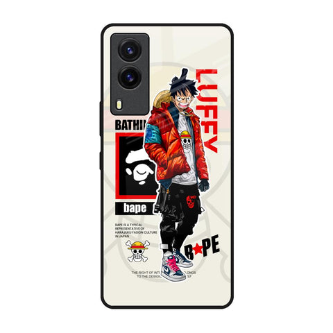 Bape Luffy Vivo V21e Glass Back Cover Online