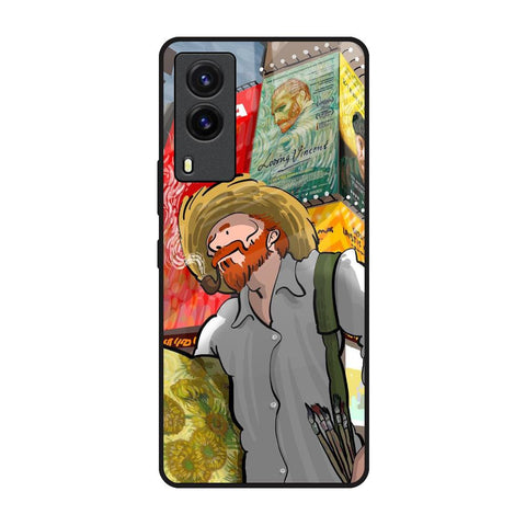 Loving Vincent Vivo V21e Glass Back Cover Online