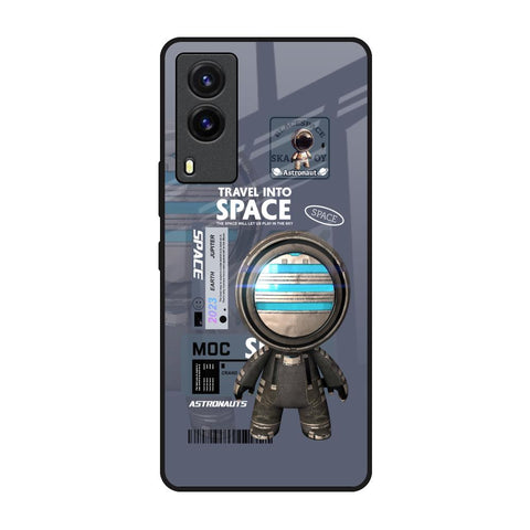 Space Travel Vivo V21e Glass Back Cover Online