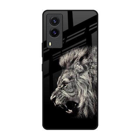 Brave Lion Vivo V21e Glass Back Cover Online