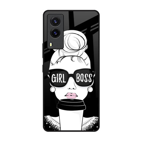 Girl Boss Vivo V21e Glass Back Cover Online