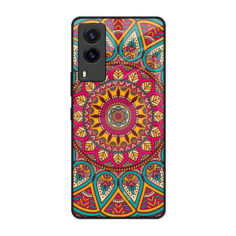 Elegant Mandala Vivo V21e Glass Back Cover Online