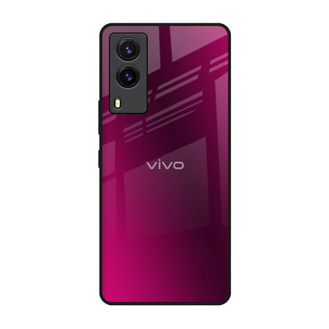 Pink Burst Vivo V21e Glass Back Cover Online