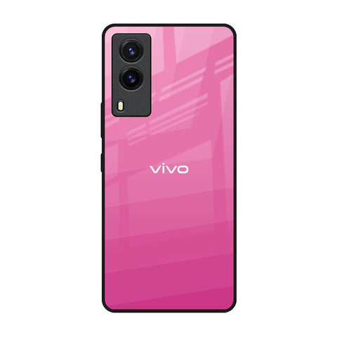 Pink Ribbon Caddy Vivo V21e Glass Back Cover Online