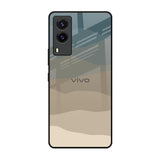 Abstract Mountain Pattern Vivo V21e Glass Back Cover Online