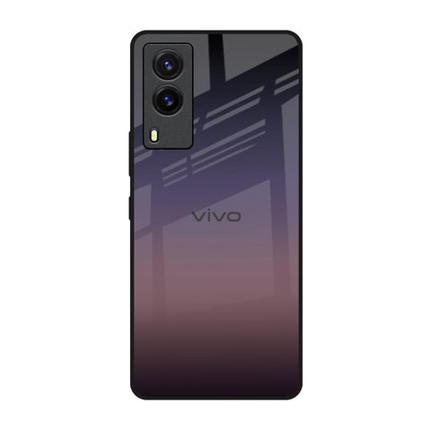 Grey Ombre Vivo V21e Glass Back Cover Online