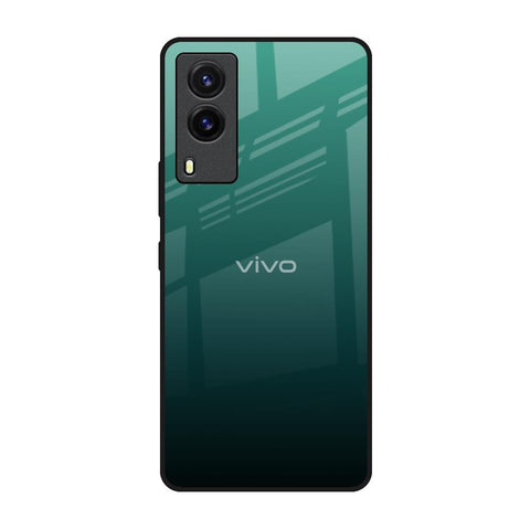 Palm Green Vivo V21e Glass Back Cover Online