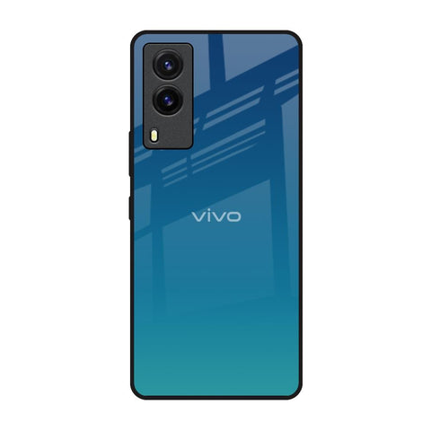 Celestial Blue Vivo V21e Glass Back Cover Online