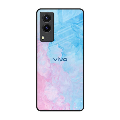 Mixed Watercolor Vivo V21e Glass Back Cover Online