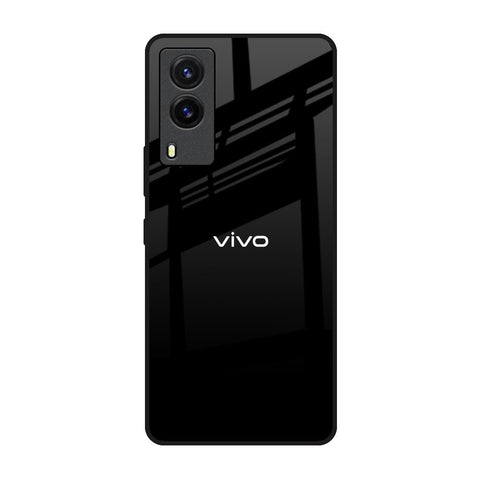 Jet Black Vivo V21e Glass Back Cover Online