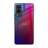 Magical Color Shade Vivo V21e Glass Back Cover Online