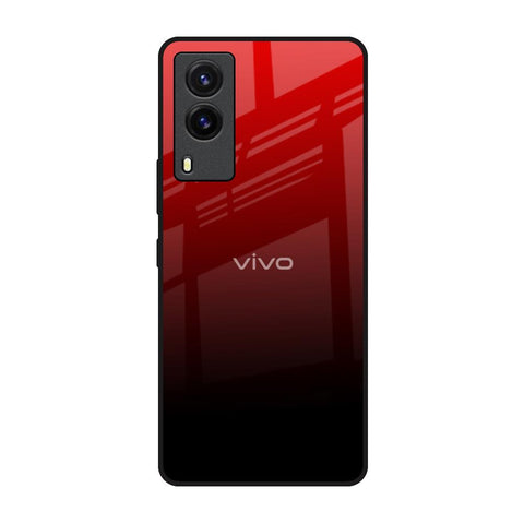 Maroon Faded Vivo V21e Glass Back Cover Online
