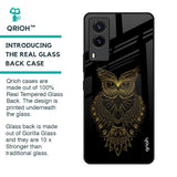 Golden Owl Glass Case for Vivo V21e