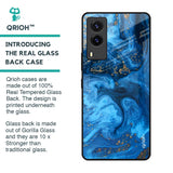 Gold Sprinkle Glass Case for Vivo V21e