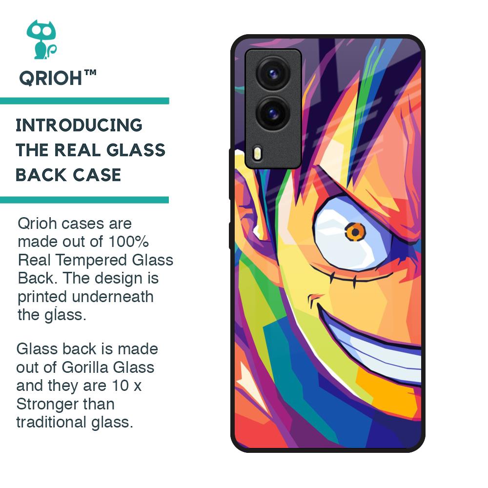 Monkey Wpap Pop Art Glass Case for Vivo V21e