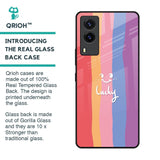 Lucky Abstract Glass Case for Vivo V21e