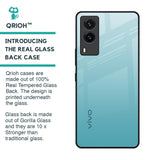 Arctic Blue Glass Case For Vivo V21e