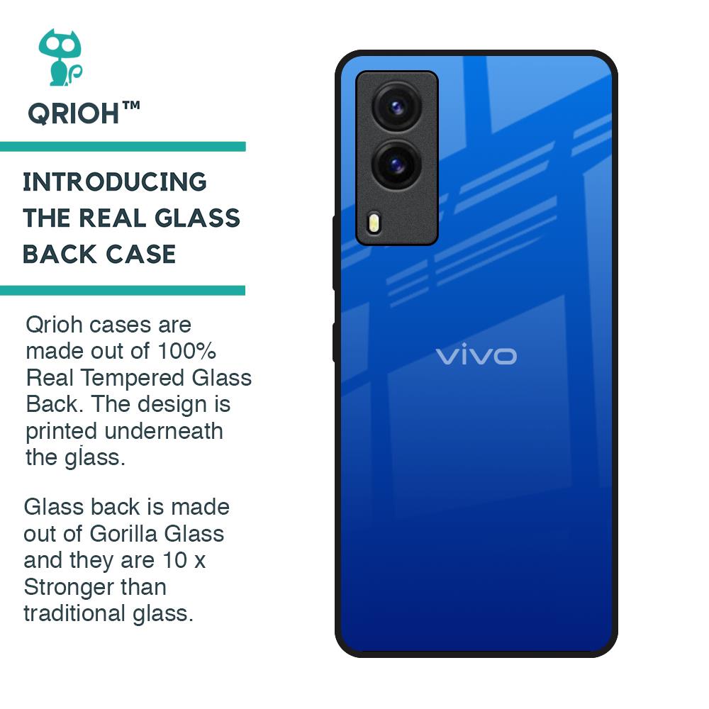 Egyptian Blue Glass Case for Vivo V21e