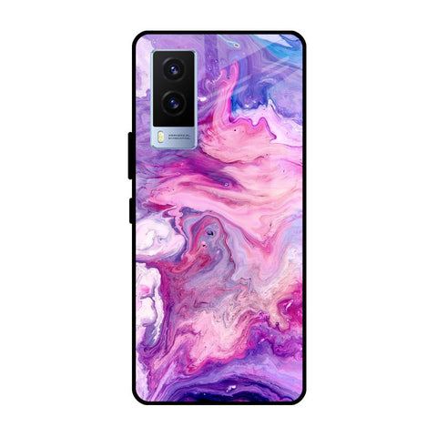 Cosmic Galaxy Vivo V21e Glass Cases & Covers Online