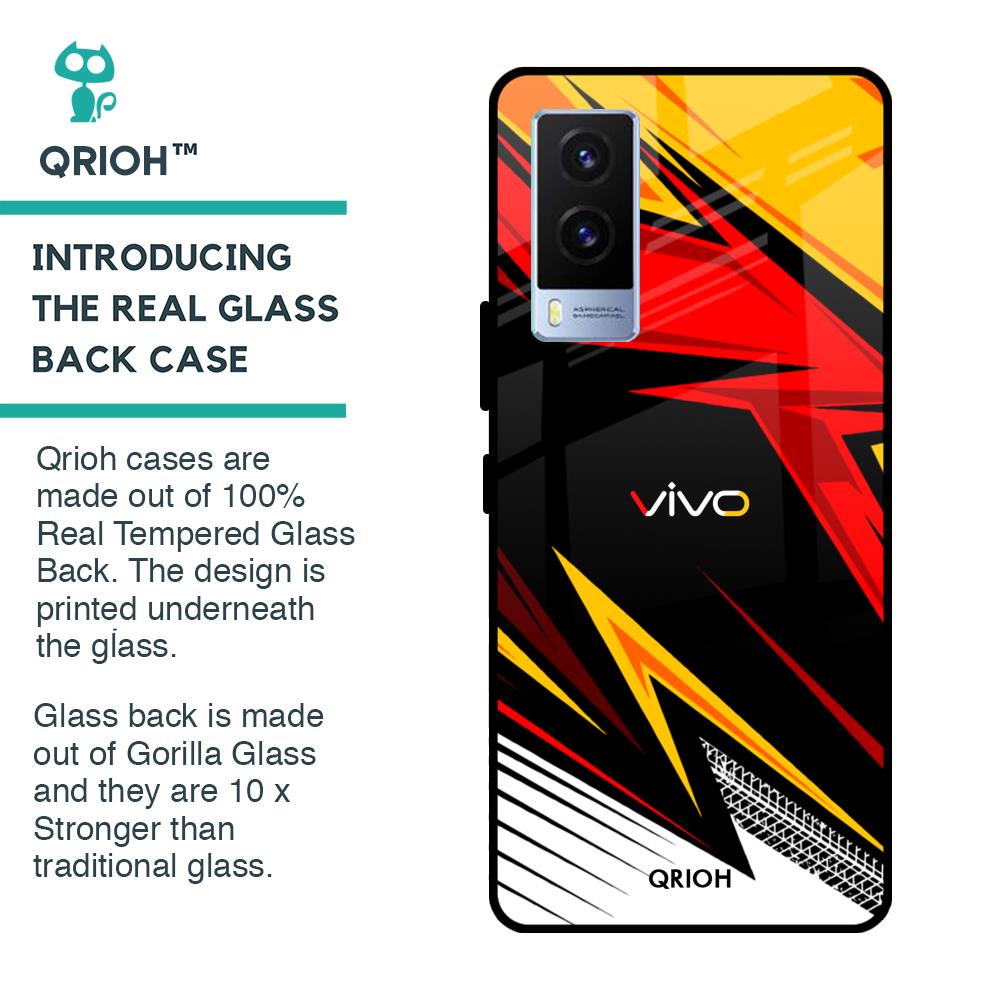 Race Jersey Pattern Glass Case For Vivo V21e