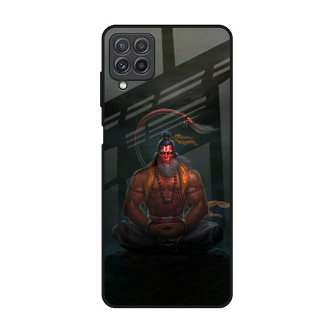 Lord Hanuman Animated Samsung Galaxy A22 Glass Back Cover Online