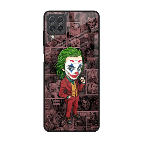 Joker Cartoon Samsung Galaxy A22 Glass Back Cover Online