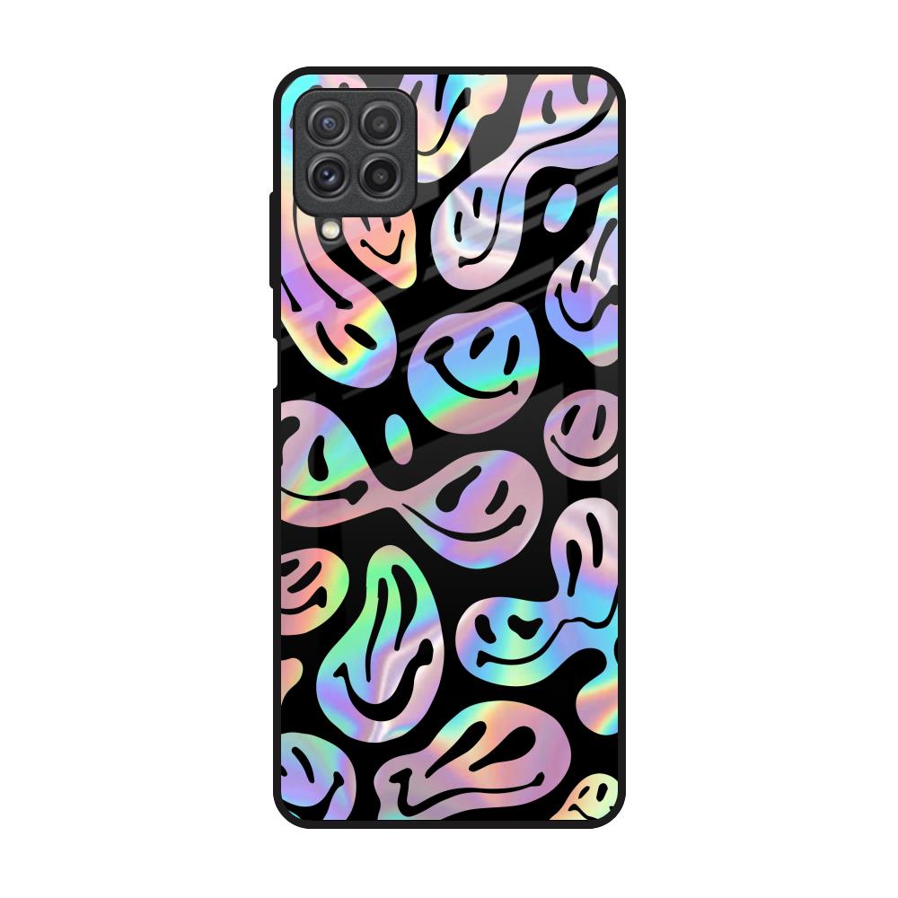 Acid Smile Samsung Galaxy A22 Glass Back Cover Online