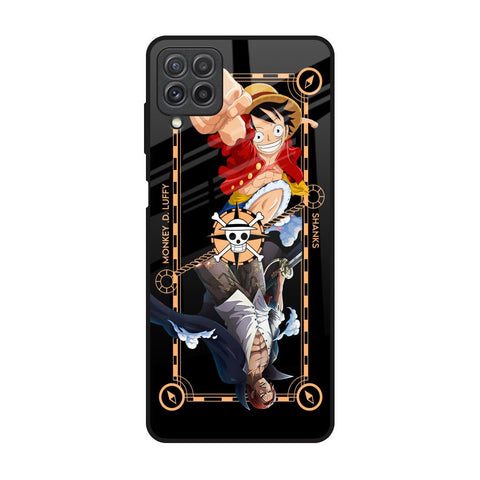 Shanks & Luffy Samsung Galaxy A22 Glass Back Cover Online